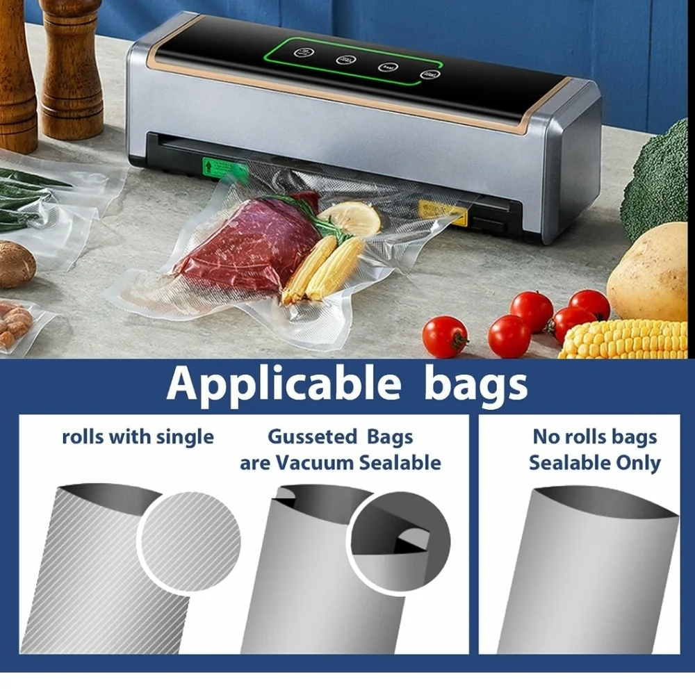 Automatic Food Vacuum Sealer Machine Hand Free